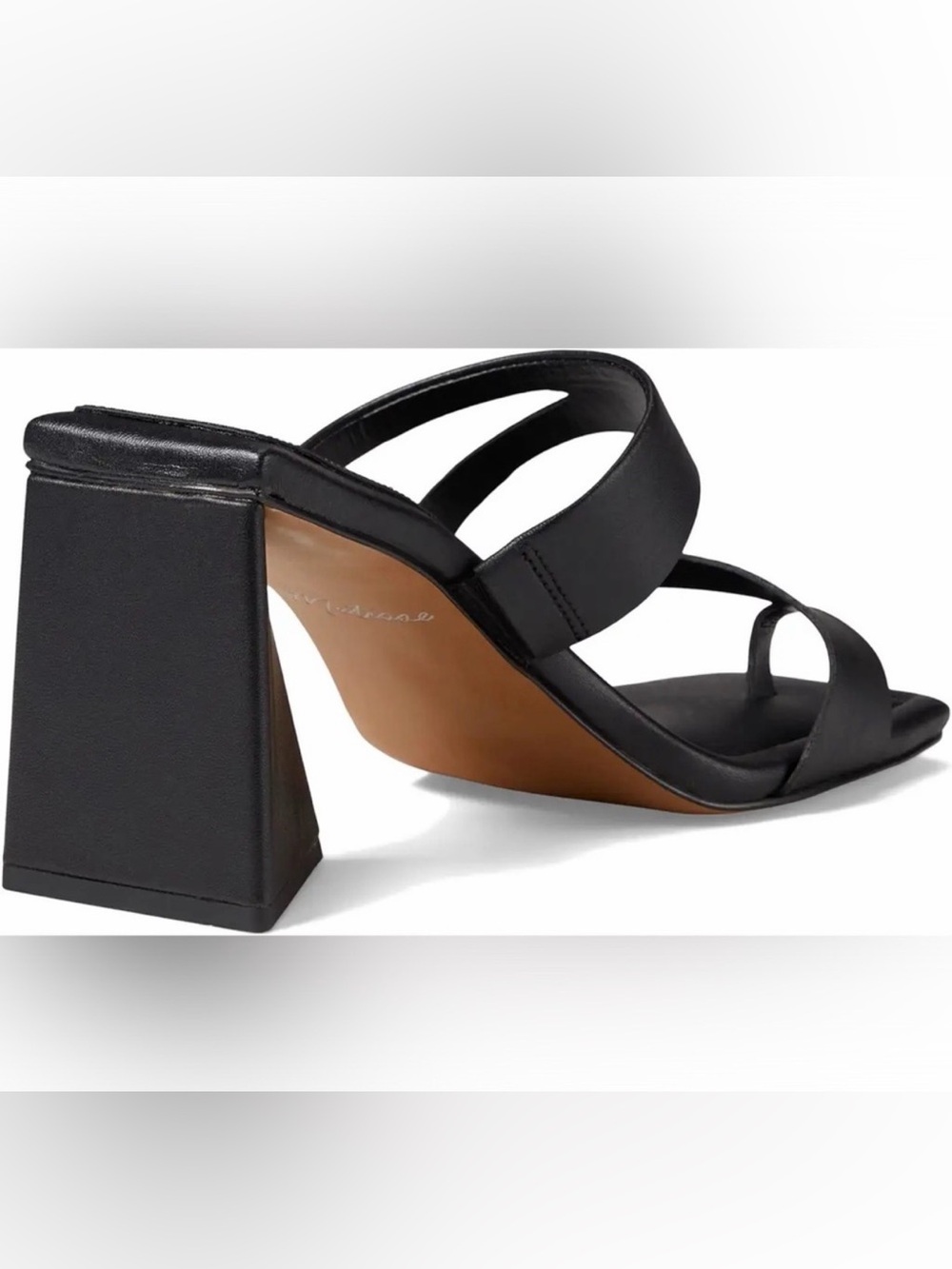 Matisse Black Oslo Sandal Strappy Block Heeled Open Toe Slip On Heels - Picture 5 of 10